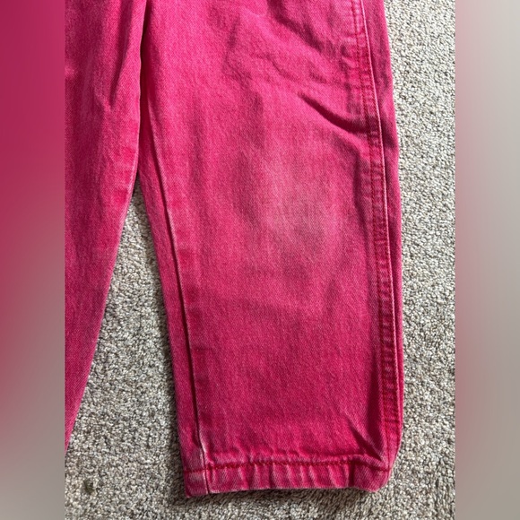 Vintage Guess Toddler Pink Red Overalls 3 years Gender Neutral - Picture 6 of 7